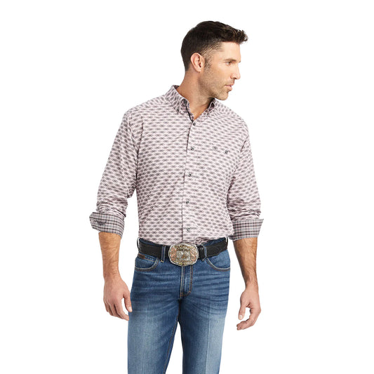 Ariat Mens Relentless Superior Stretch classic LS shirt mauve