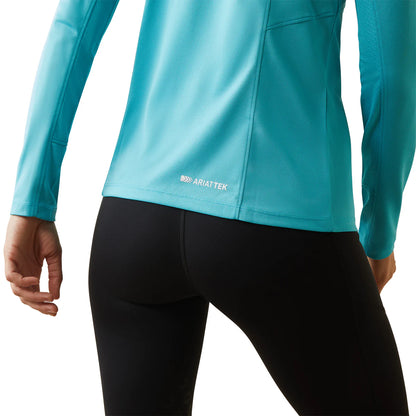 ARIAT SUNSTOPPER 2.0 1/4 ZIP MAUI BLUE