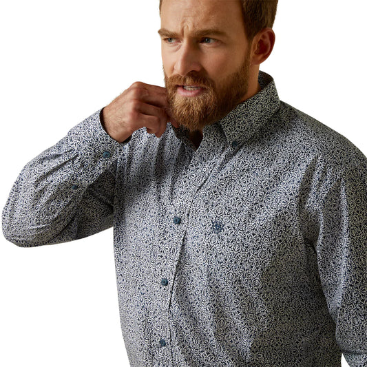 Ariat Mens Oliver Classic LS Shirt Bay Blue