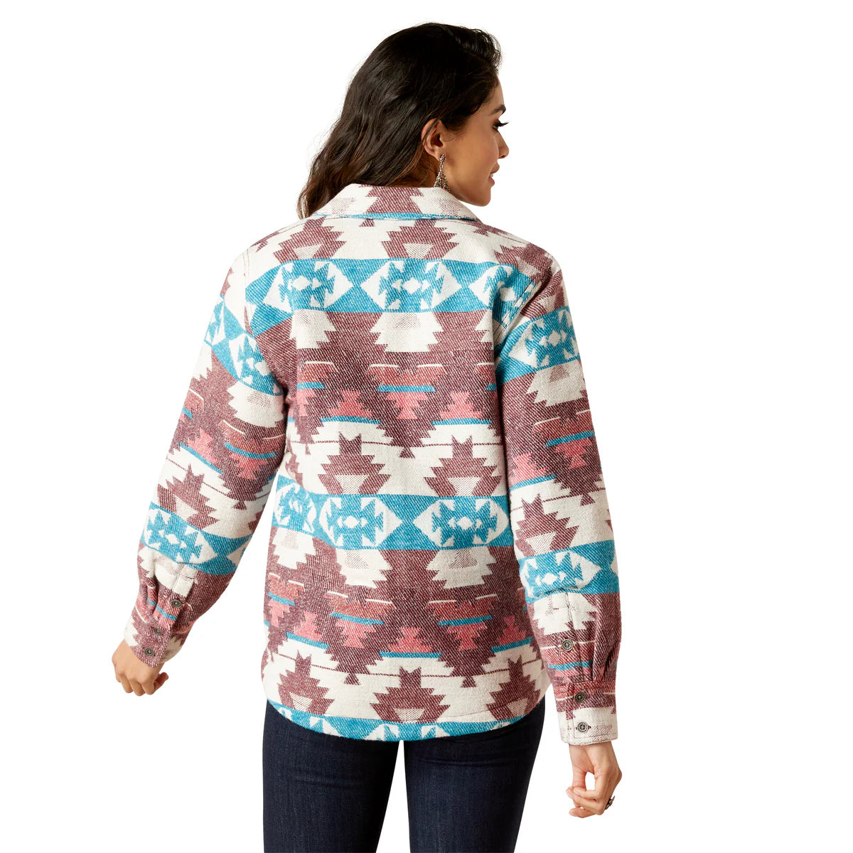 ARIAT WOMENS SHACKET SHIRT JACKET BAJA JACQUARD