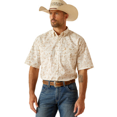 Ariat Mens Edison ss Shirt Tan