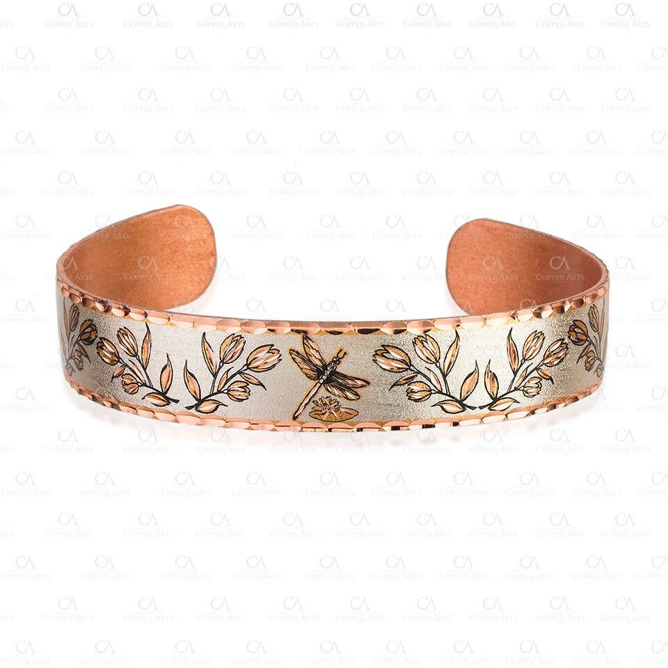 Copper Dragonfly Cuff Bracelet 2