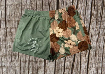 Footy Shorts - Adult - Floral Country - 1807