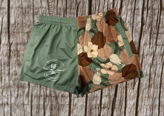Footy Shorts - Adult - Floral Country - 1807