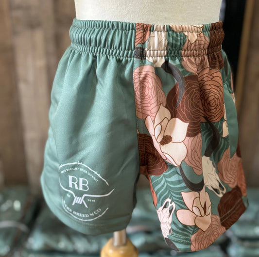 Footy Shorts - Adult - Floral Country - 1807