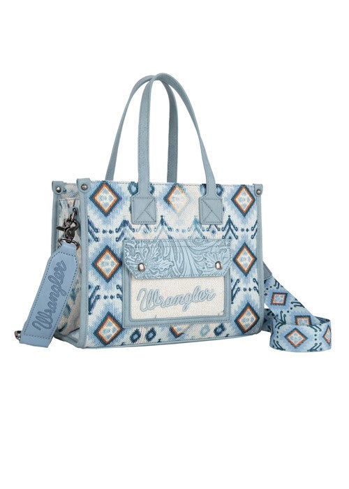 Wrangler AZTEC CROSSBODY TOTE BAG Blue