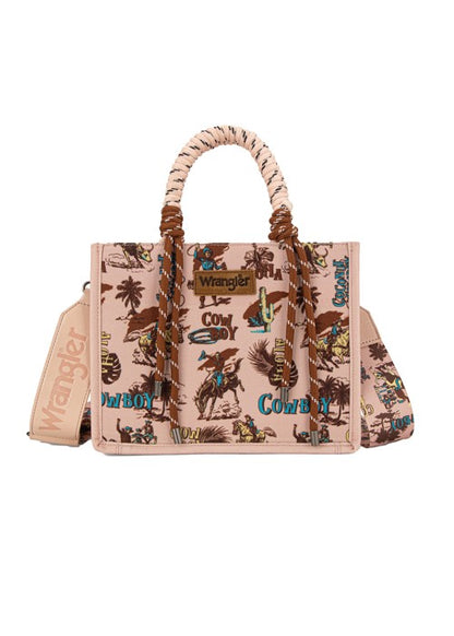 Wrangler RODEO PRINT CROSSBODY BAG Pink