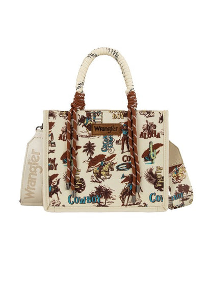 Wrangler RODEO PRINT CROSSBODY BAG Natural