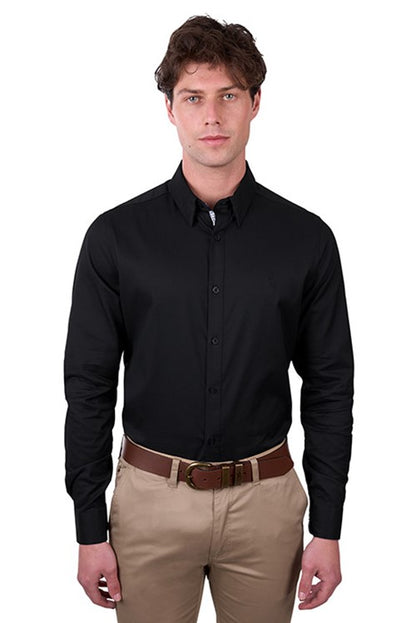 Thomas Cook - Men's Callum Tailored Shirt Long Sleeve - Black