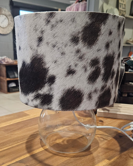 Dusty and Rayne Large Cowhide Lamp