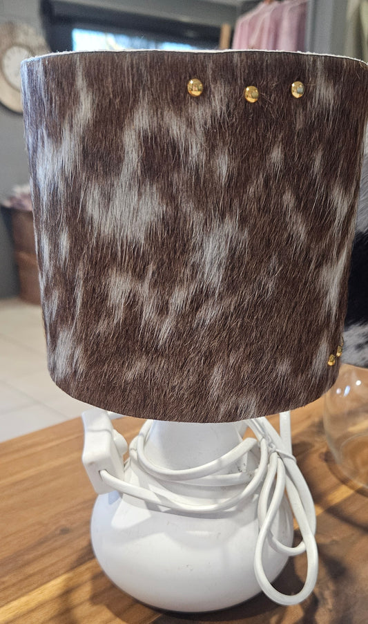 Dusty and Rayne Small Cowhide Lamp