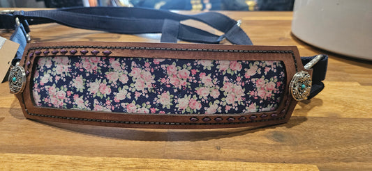 DUSTY AND RAYNE HALTERS WITH LEATHER NOSEBAND NAVY