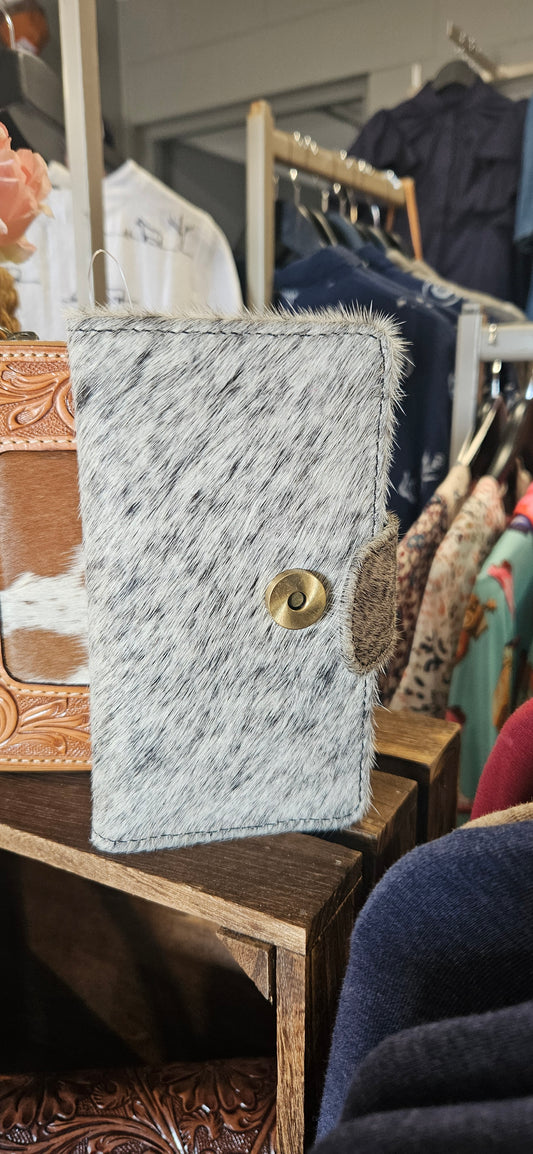 Small Flap Cowhide Wallet – Vermont (L71015)