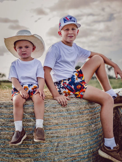 Little Spurs & Co - Aztec Cowhide Shorts