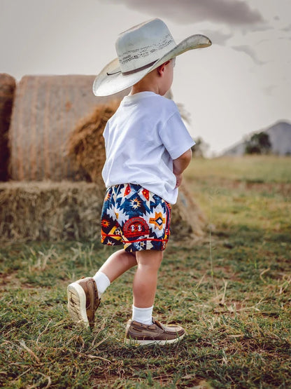 Little Spurs & Co - Aztec Cowhide Shorts
