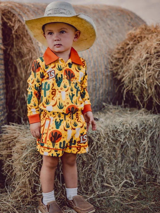 Little Spurs & Co - Arid Cactus Sun Protection Shirt