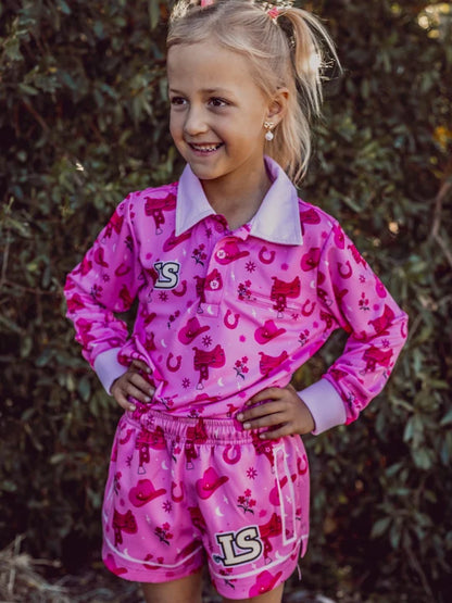 Little Spurs & Co - Cowgirl Pink Shorts