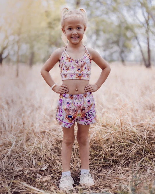 Little Spurs & Co - Highland Steer Shorts - Toddler