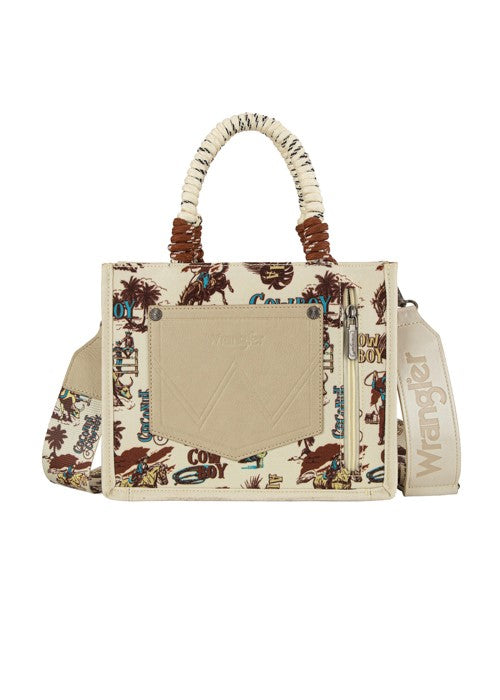 Wrangler RODEO PRINT CROSSBODY BAG Natural