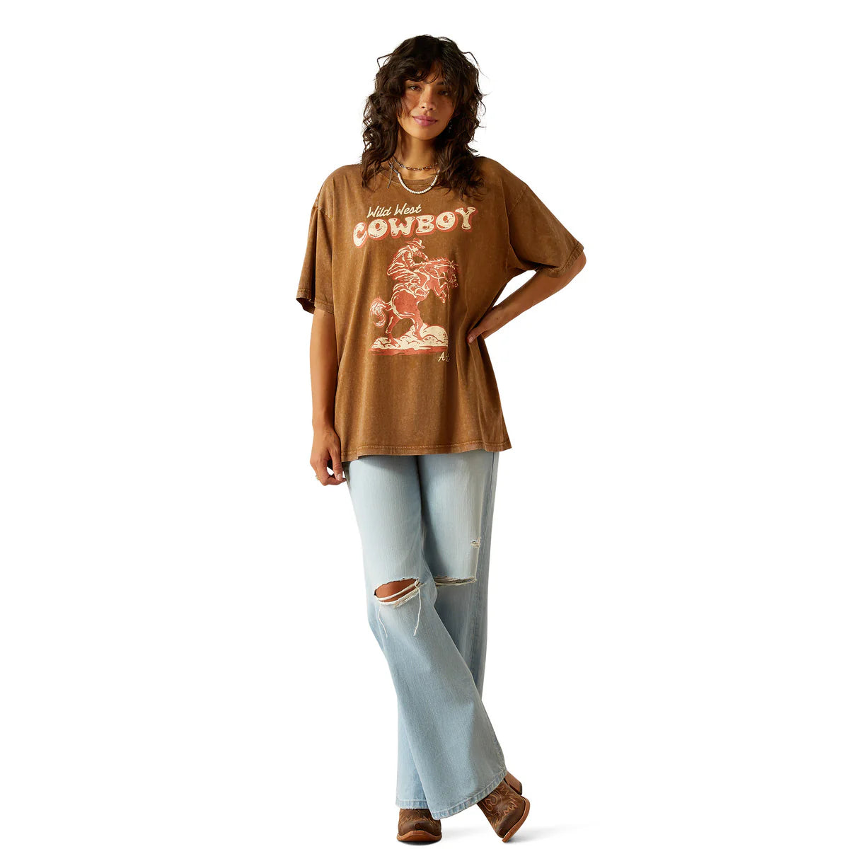 ARIAT WILD T-SHIRT TOFFEE