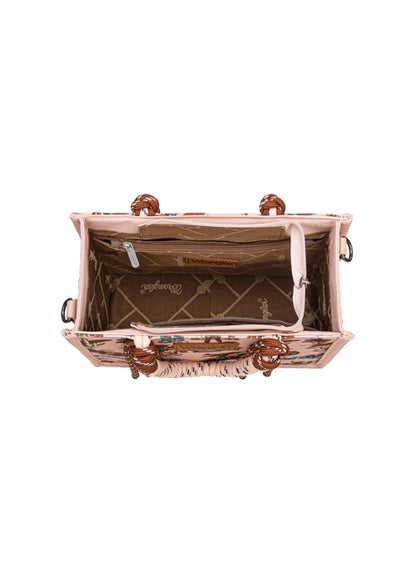 Wrangler RODEO PRINT CROSSBODY BAG Pink