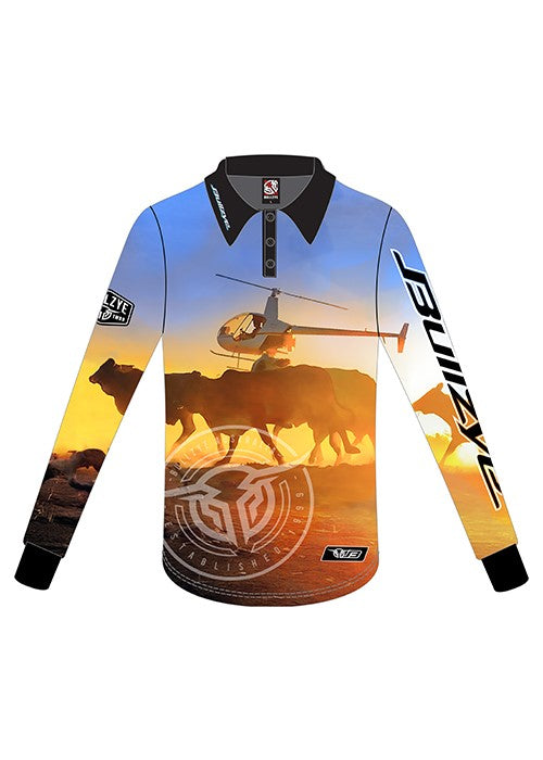 Bullzye Unisex OUTBACK LONG SLEEVE FISHING TEE