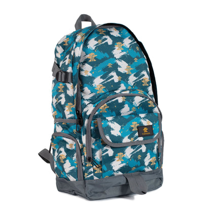 Tin Haul Backpack Turquoise Print