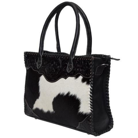 Tooling Leather Large Cowhide Tote Bag - AB02 - Caracas