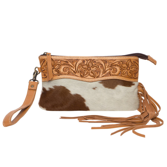 Tooling Leather Tassel Clutch – AC44 – Salvador