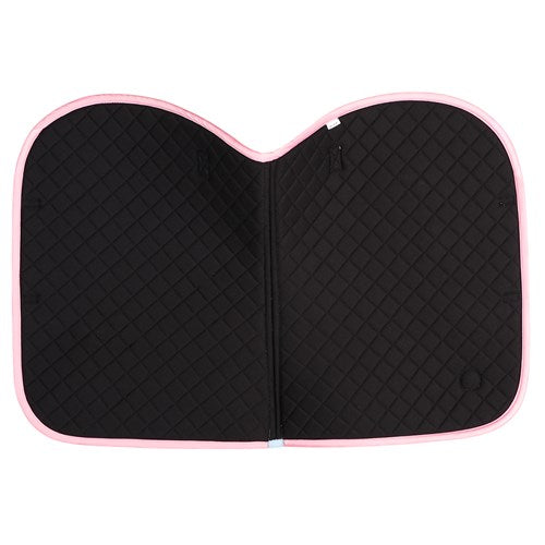 Bambino Pony Print Saddle Pad - Pale Blue/Pink