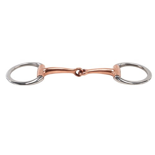 Eggbutt Snaffle Bit w/Thin Copper Mouth Cob / 12.5cm