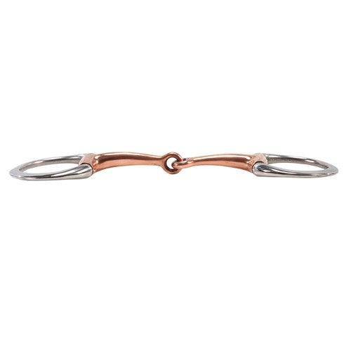 Eggbutt Snaffle Bit w/Thin Copper Mouth Cob / 12.5cm