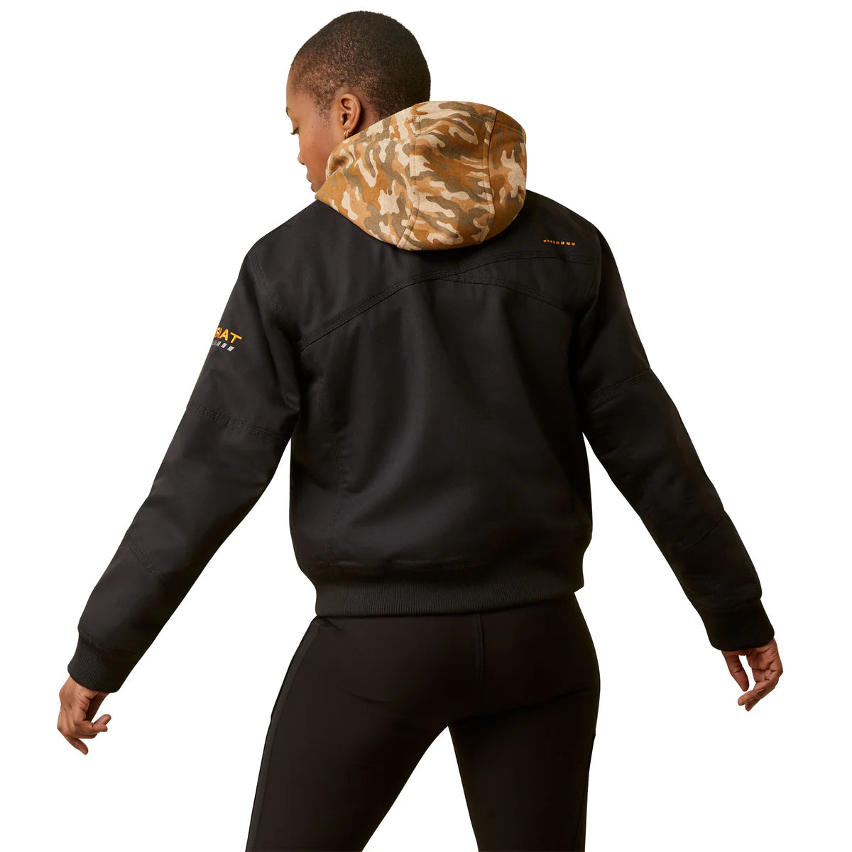 Ariat Womens Rebar Duracanvas Bomber Jacket Black
