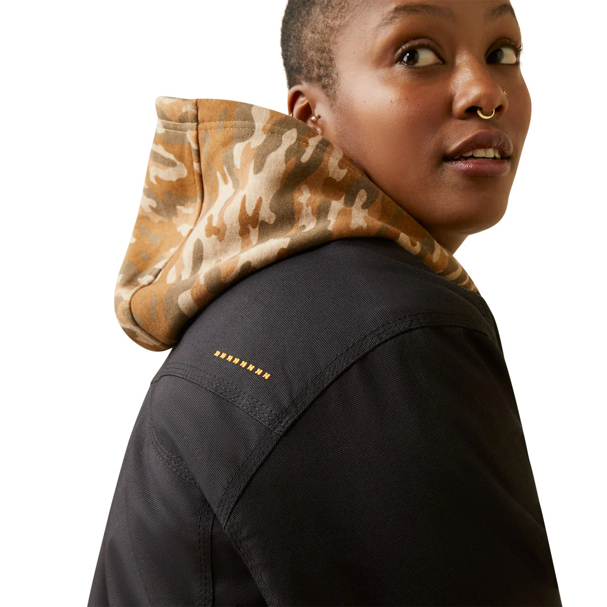 Ariat Womens Rebar Duracanvas Bomber Jacket Black