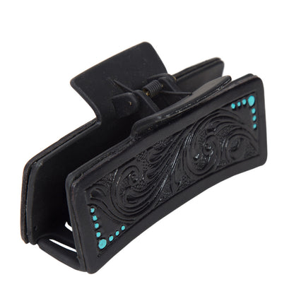 Tooling Leather Hair Clip – CA12