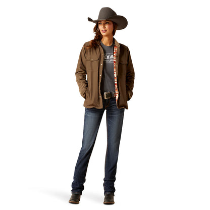 Ariat Womens Dilon Shirt Jacket Canteen