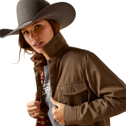 Ariat Womens Dilon Shirt Jacket Canteen