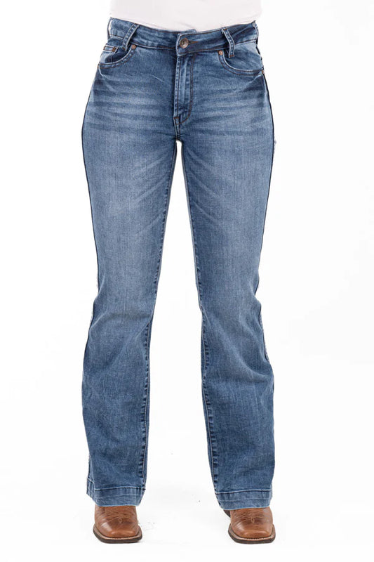 Trouser - SR2211 "Phoenix" Chocolate Stitch Jeans