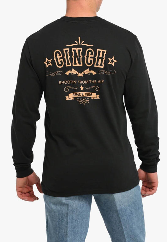Cinch Mens Logo Long Sleeve T-Shirt