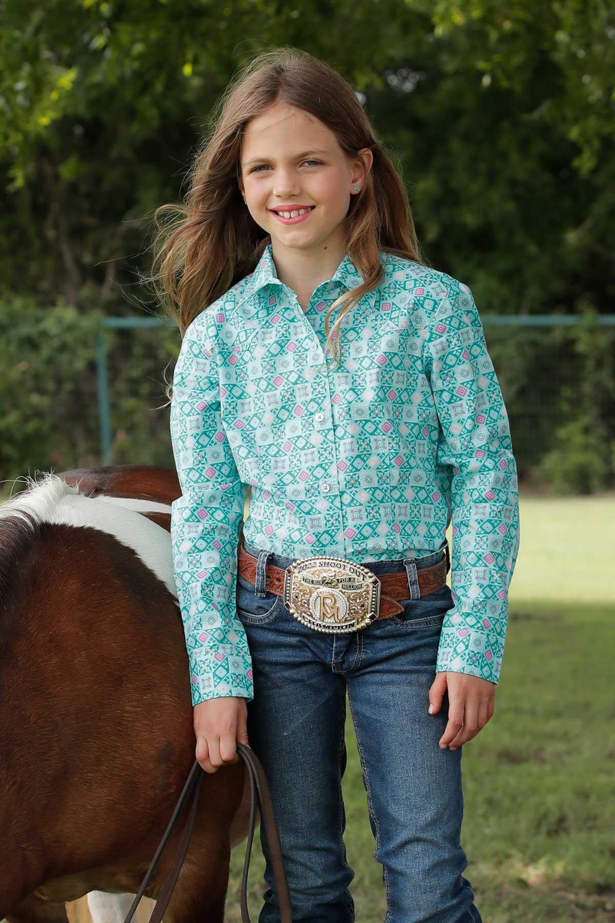 Girls Cruel Girl Arena Shirt - Turquoise