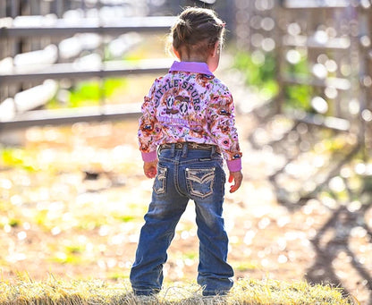 Little Spurs & Co - Highland Steer Sun Protection Shirt - Toddler