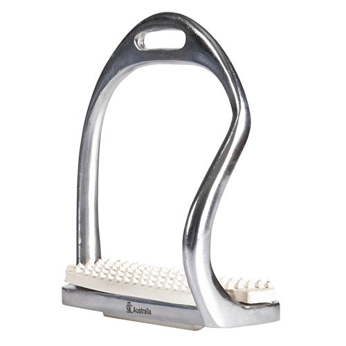 Equisteel Chrome Plated Bent Leg Safety Stirrup Irons