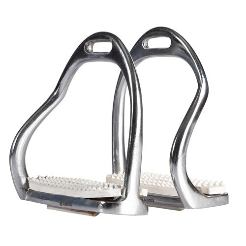 Equisteel Chrome Plated Bent Leg Safety Stirrup Irons