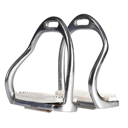 Equisteel Chrome Plated Bent Leg Safety Stirrup Irons