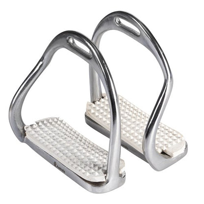 Equisteel Chrome Plated Bent Leg Safety Stirrup Irons