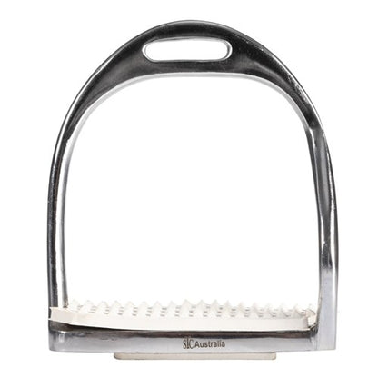 Equisteel Chrome Plated Bent Leg Safety Stirrup Irons