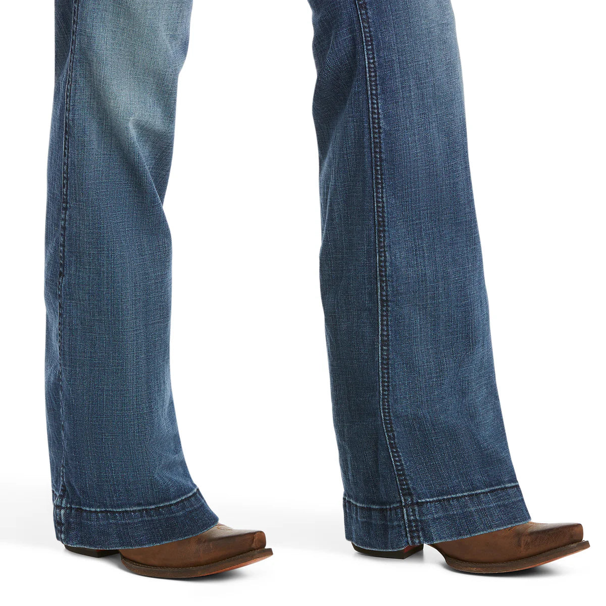 ARIAT WOMENS TROUSER MID RISE WIDE LEG STRETCH  OUTSEAM ELLA BLUEBELL