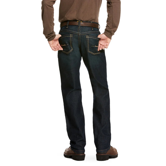 Ariat Mens Rebar M4 Stackable Straight Leg Durastretch Edge Cobalt