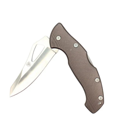 Ariat Folding Plain Blade Knife Grey - Large