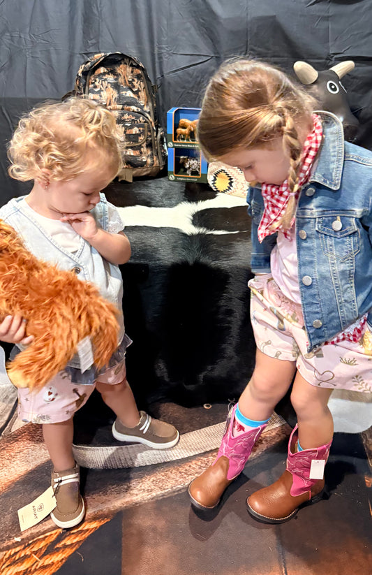 Red Lily Denim - Emma Denim Jacket Red Gingham - Youth